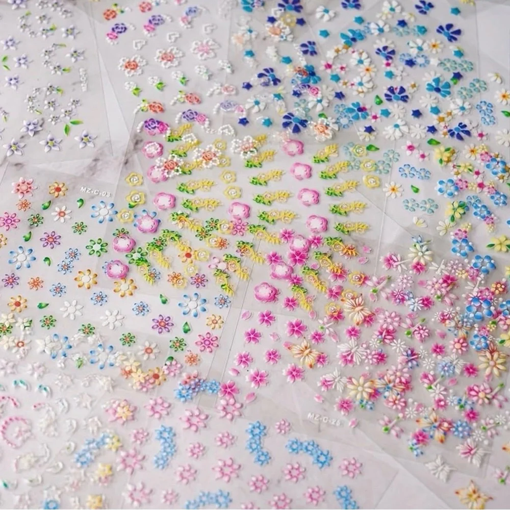 30 PIECE BULK VARIETY FEMININE NAIL STICKERS FAKE FAUX‎ NAILS TOOLS